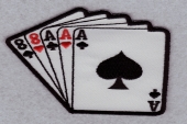 Embroidery patch Playing card