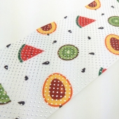 Heat-transfer Printing Silver Foil Dots Printed Grosgrain Ribbon