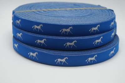 Royal horse ribbon blue/silver