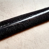 Silicone elastic webbing black