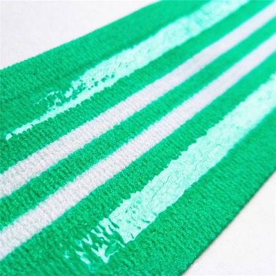 Non-slip silicone elastic webbing green