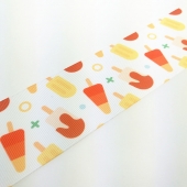 Heat-Transfer Printed Grosgrain Ribbon Ice Cream