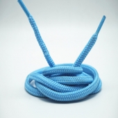 Shoelaces online blue round