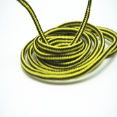 Colored shoe laces black yellow