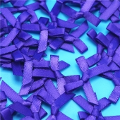 Satin ribbon bows purple