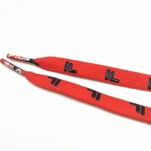 Leather shoe laces red