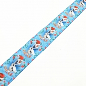 Heat-transfer printed Grosgrain Ribbon Snowman